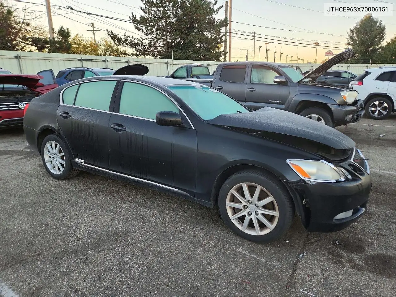 2007 LEXUS GS VIN JTHCE96SX70006151 — фото 4