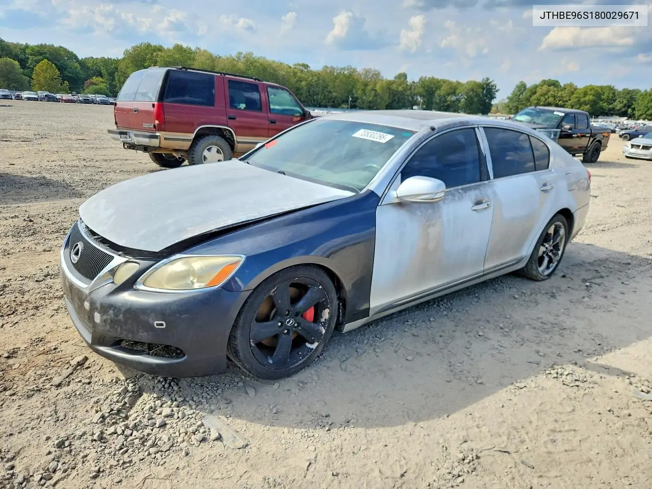 LEXUS GS 2008, VIN JTHBE96S180029671