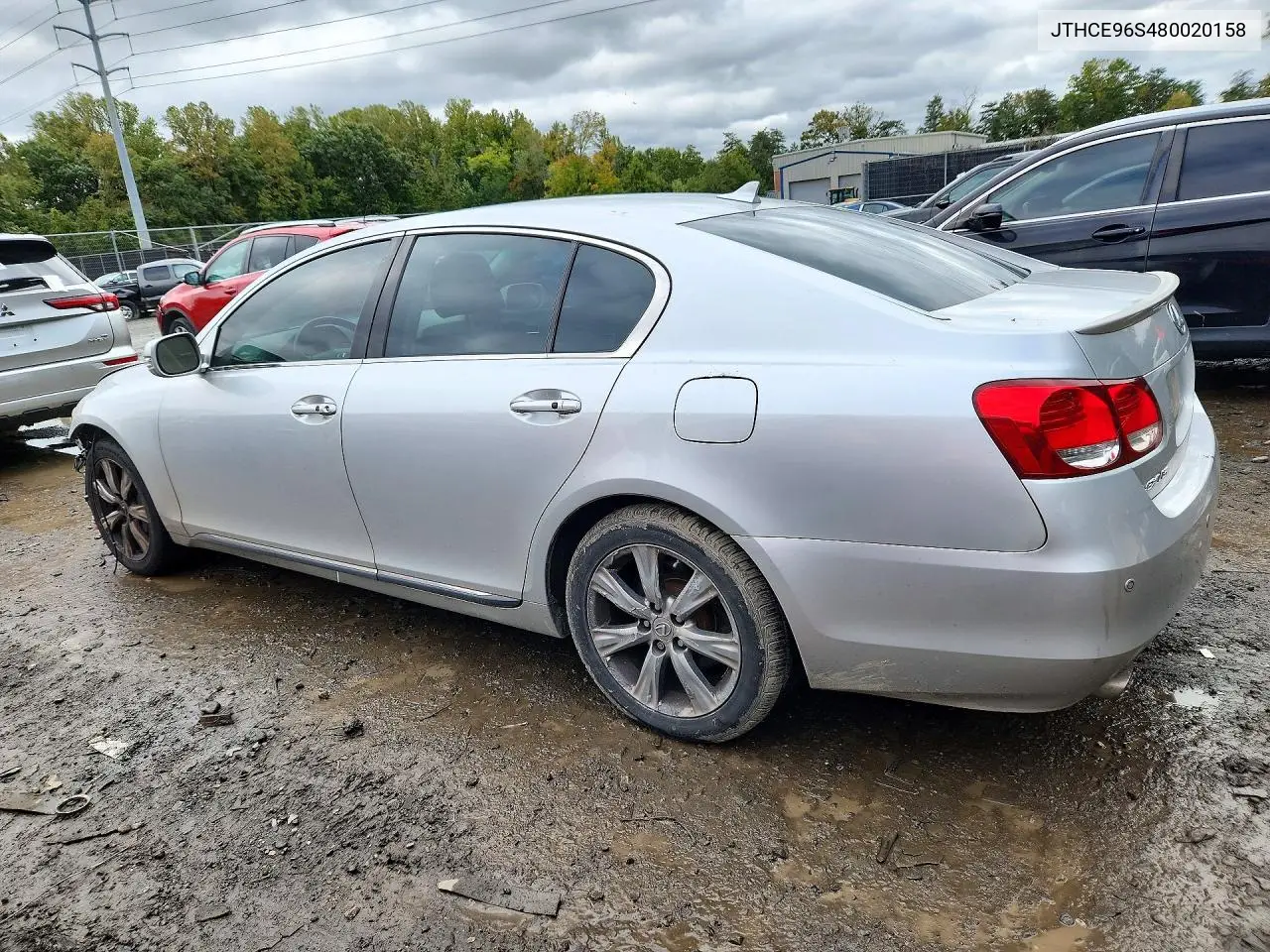 2008 LEXUS GS VIN JTHCE96S480020158 — фото 2
