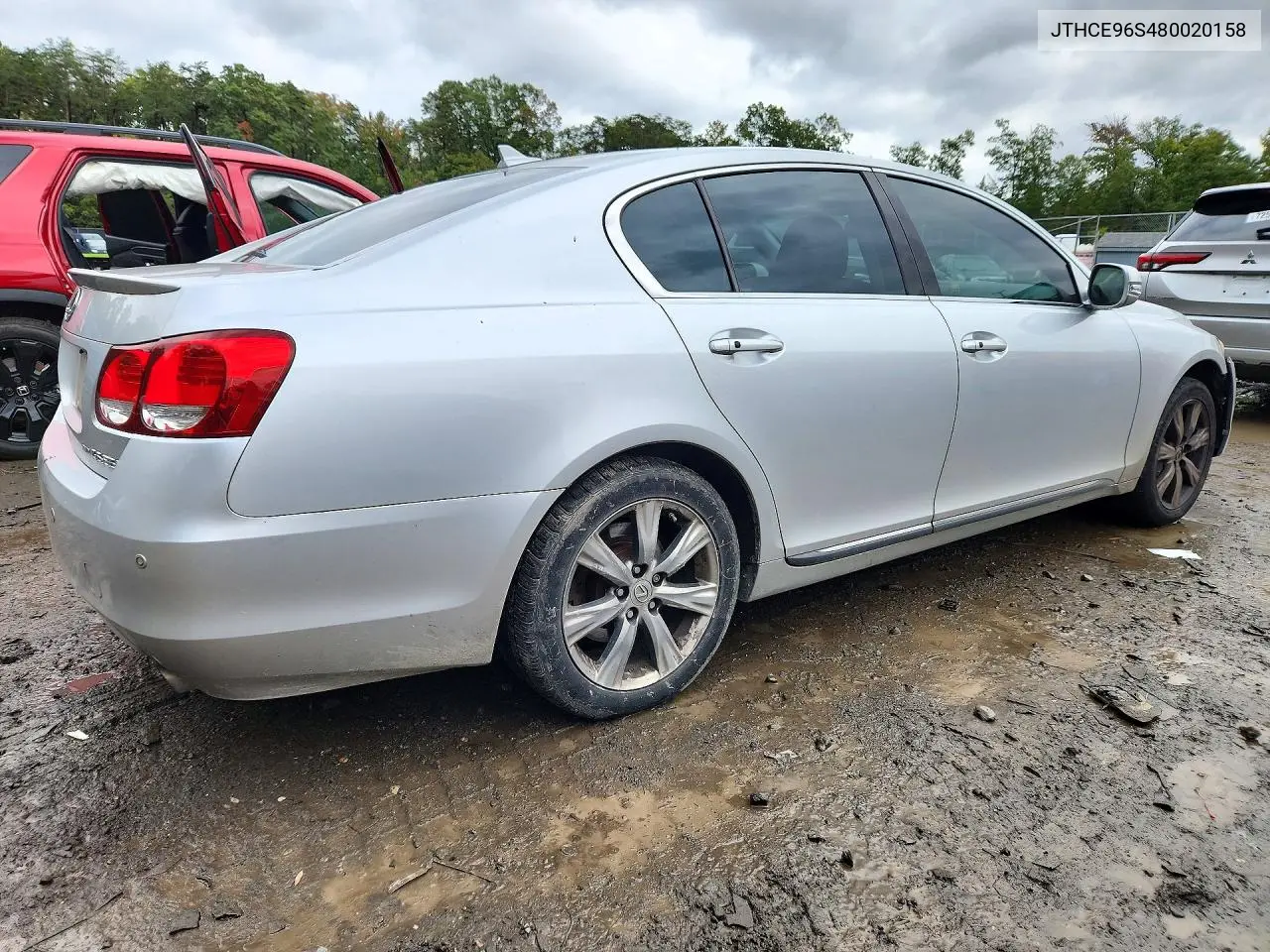 2008 LEXUS GS VIN JTHCE96S480020158 — фото 3