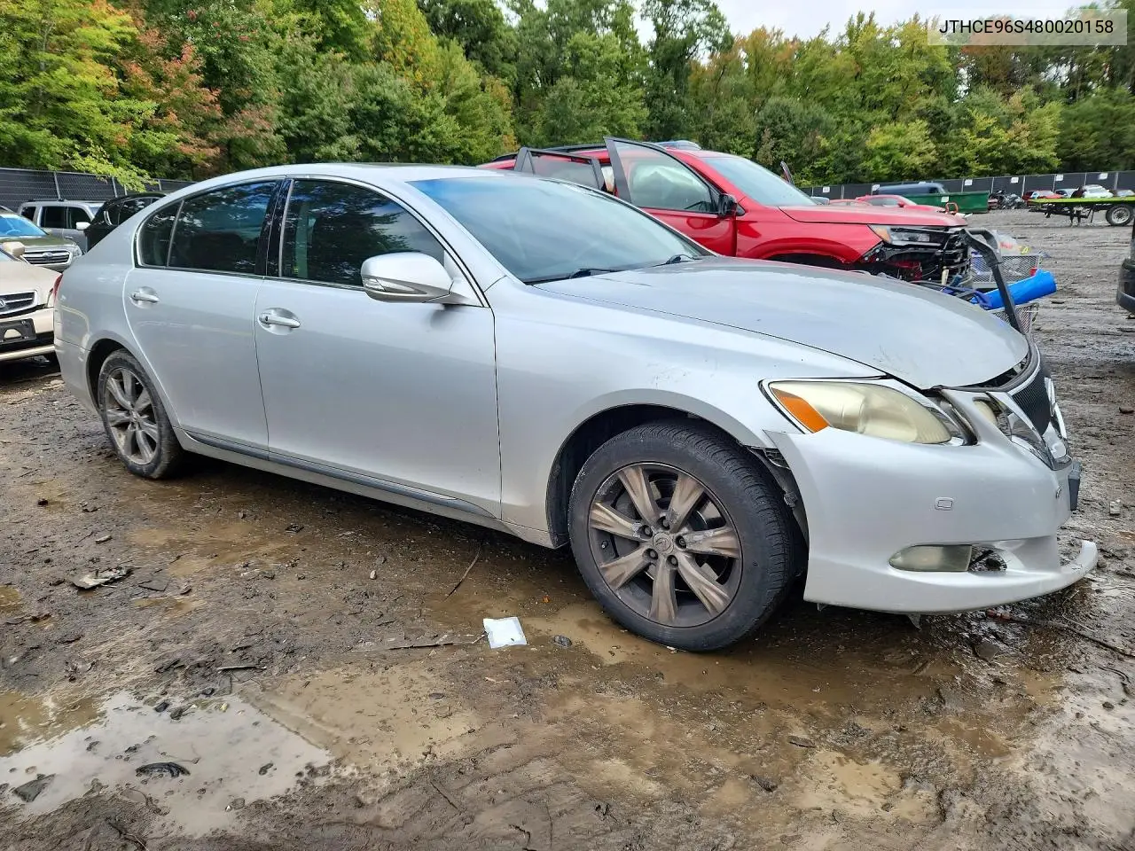 2008 LEXUS GS VIN JTHCE96S480020158 — фото 4