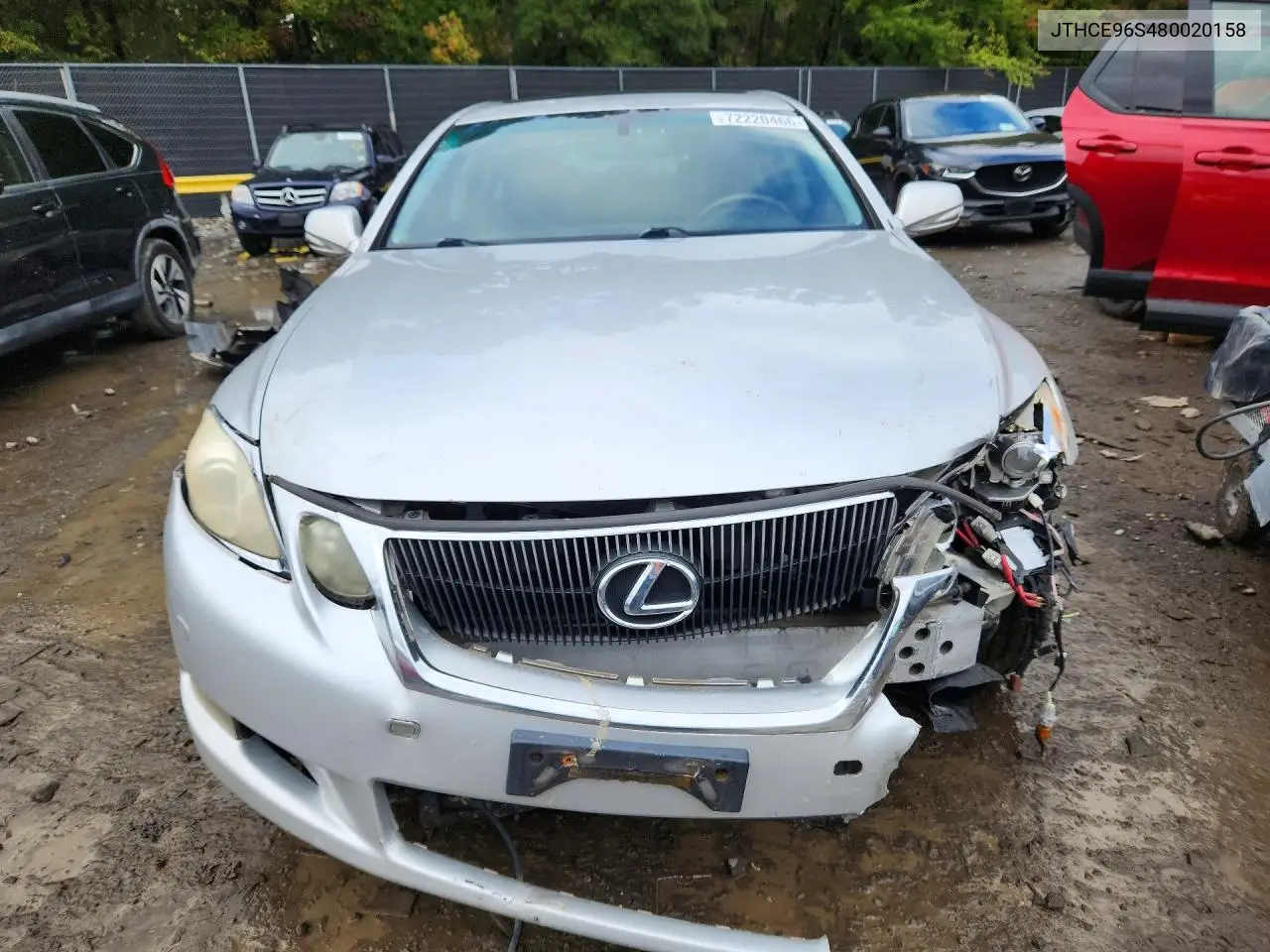 2008 LEXUS GS VIN JTHCE96S480020158 — фото 5
