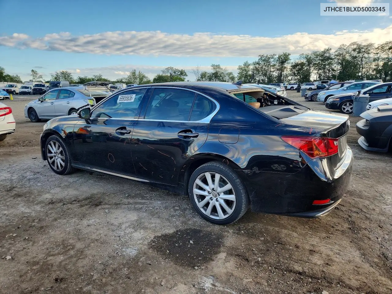 2013 LEXUS GS VIN JTHCE1BLXD5003345 — фото 2
