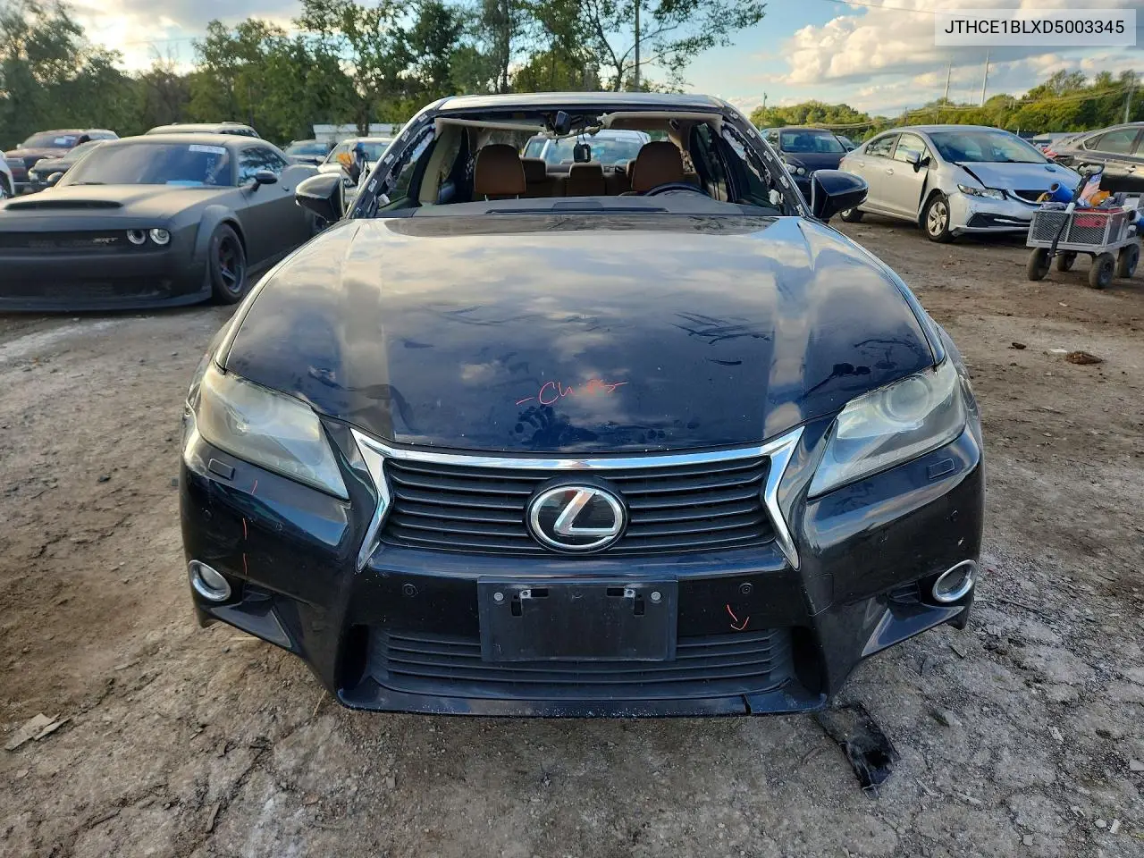 2013 LEXUS GS VIN JTHCE1BLXD5003345 — фото 5