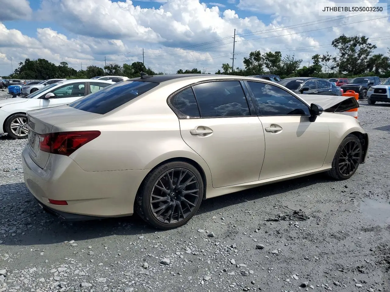 2013 LEXUS GS VIN JTHBE1BL5D5003250 — фото 3