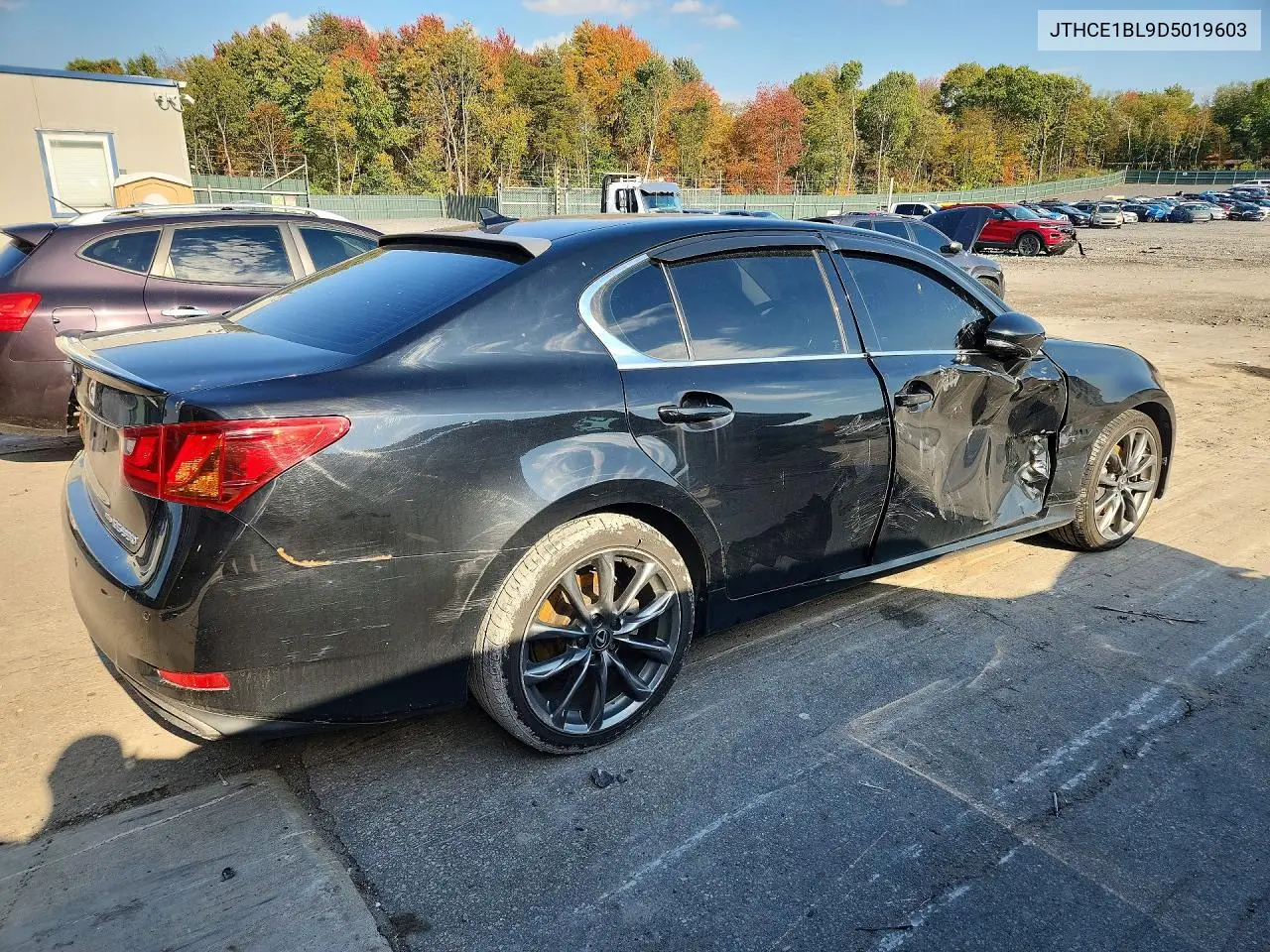 2013 LEXUS GS VIN JTHCE1BL9D5019603 — фото 3