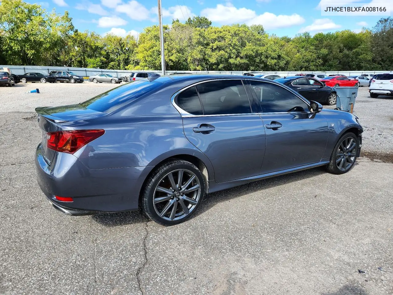 2015 LEXUS GS VIN JTHCE1BLXFA008166 — фото 3