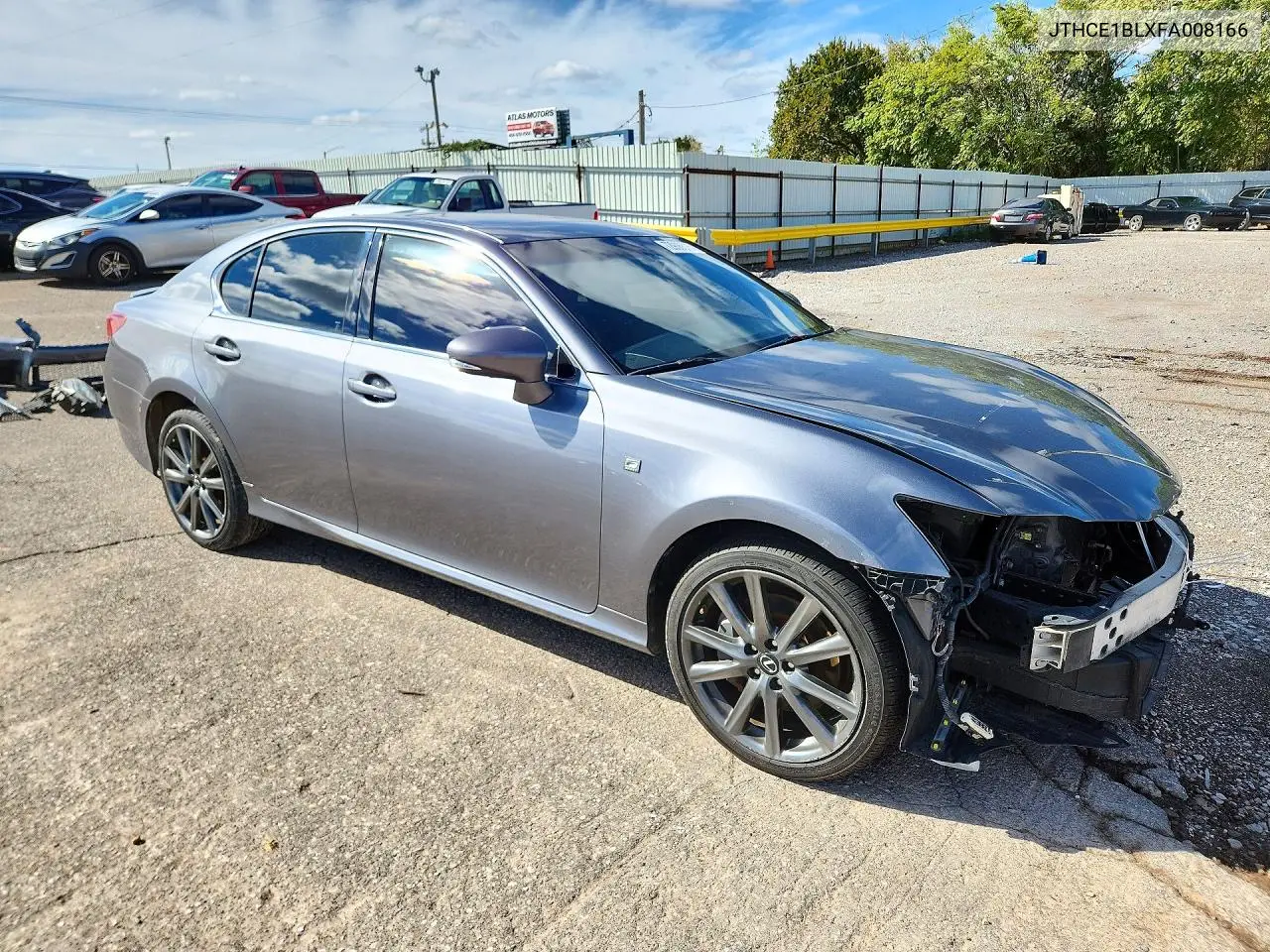 2015 LEXUS GS VIN JTHCE1BLXFA008166 — фото 4