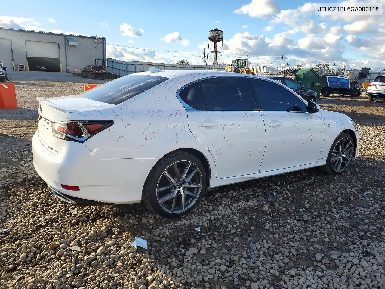 2016 LEXUS GS VIN JTHCZ1BL6GA000118 — фото 3