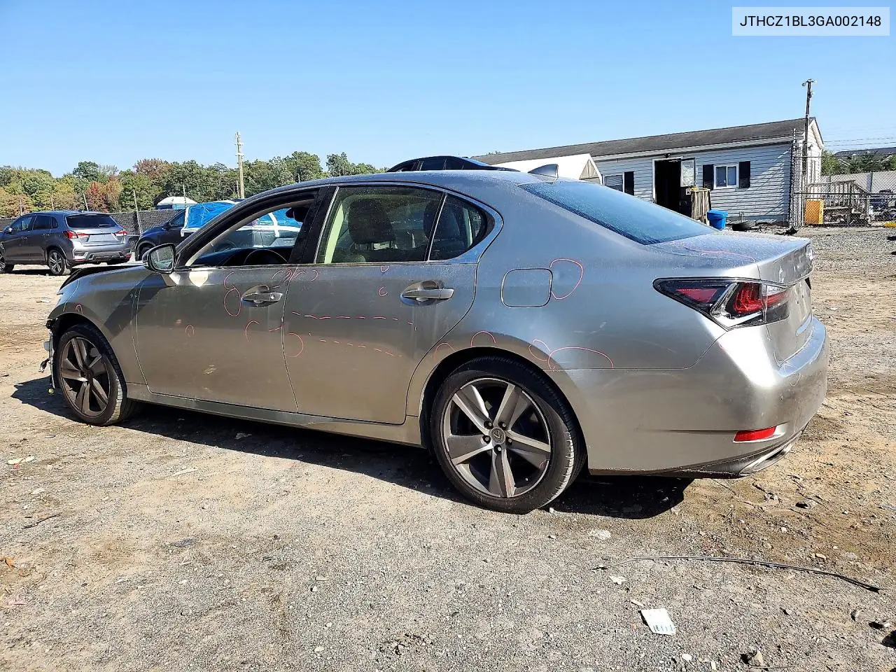 2016 LEXUS GS VIN JTHCZ1BL3GA002148 — фото 2