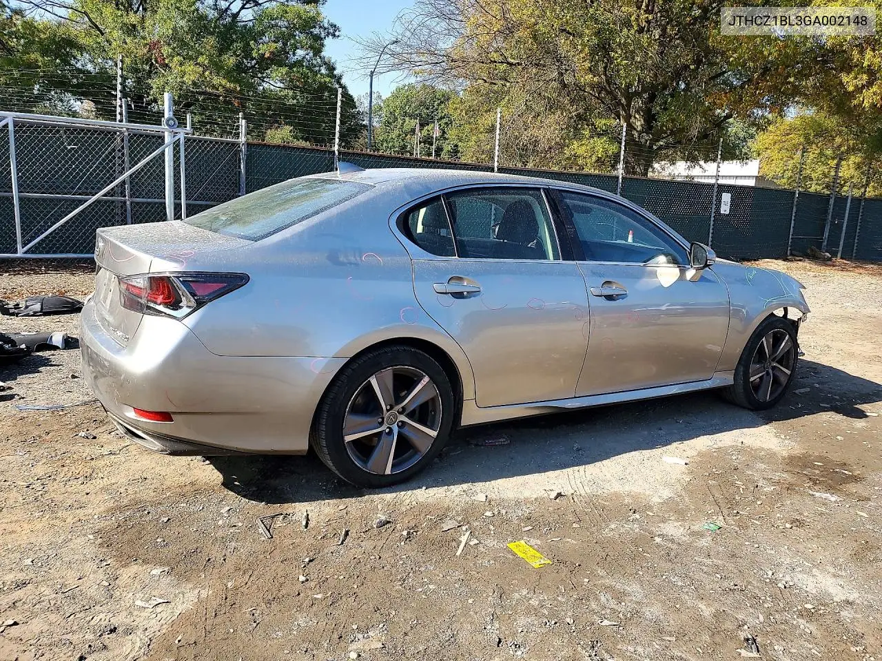 2016 LEXUS GS VIN JTHCZ1BL3GA002148 — фото 3