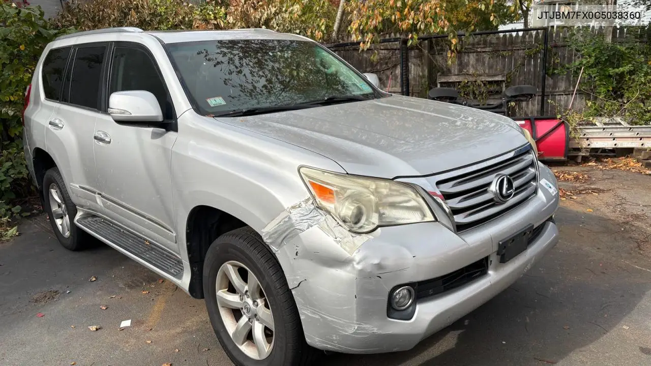 LEXUS GX 2012, VIN JTJBM7FX0C5038360