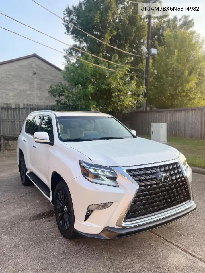 LEXUS GX 2022, VIN JTJAM7BX6N5314982