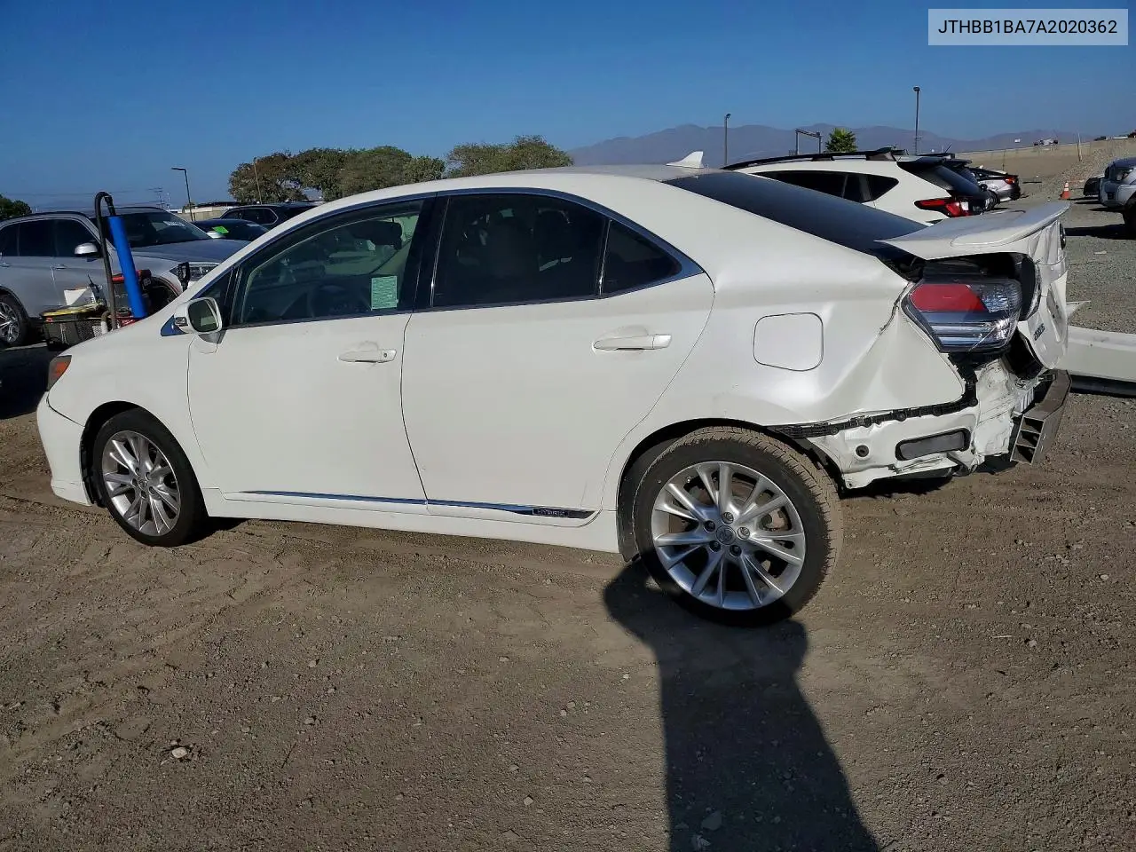 2010 LEXUS HS VIN JTHBB1BA7A2020362 — фото 2