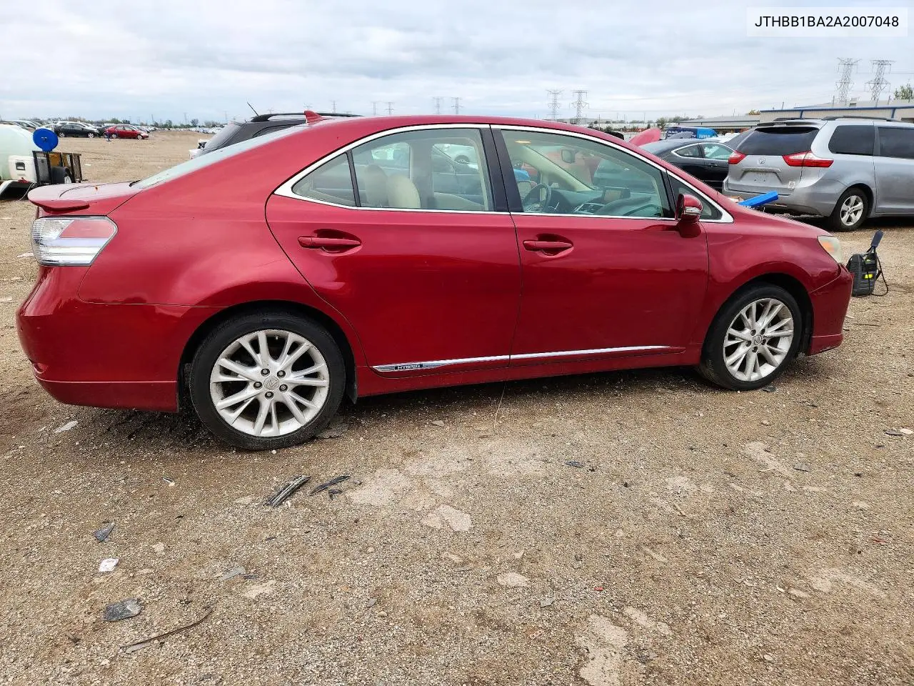 2010 LEXUS HS VIN JTHBB1BA2A2007048 — фото 3