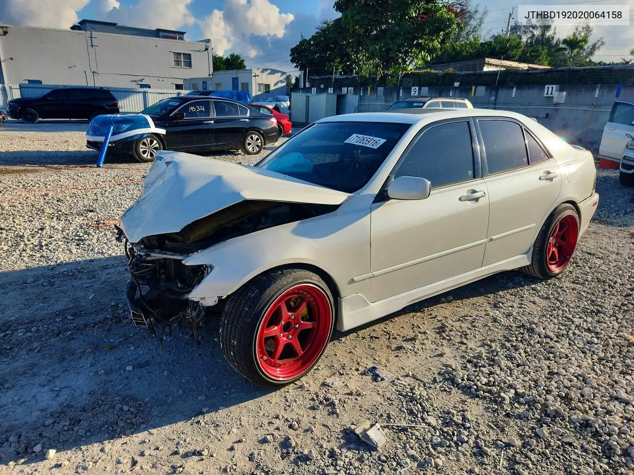LEXUS IS 2002, VIN JTHBD192020064158