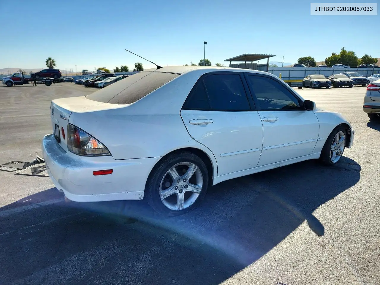 2002 LEXUS IS VIN JTHBD192020057033 — фото 3