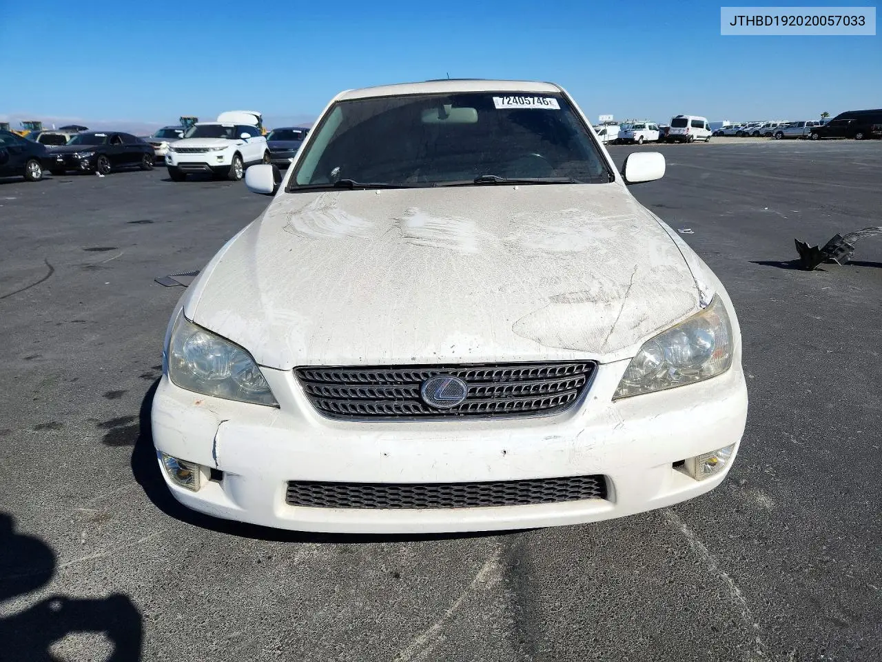 2002 LEXUS IS VIN JTHBD192020057033 — фото 5