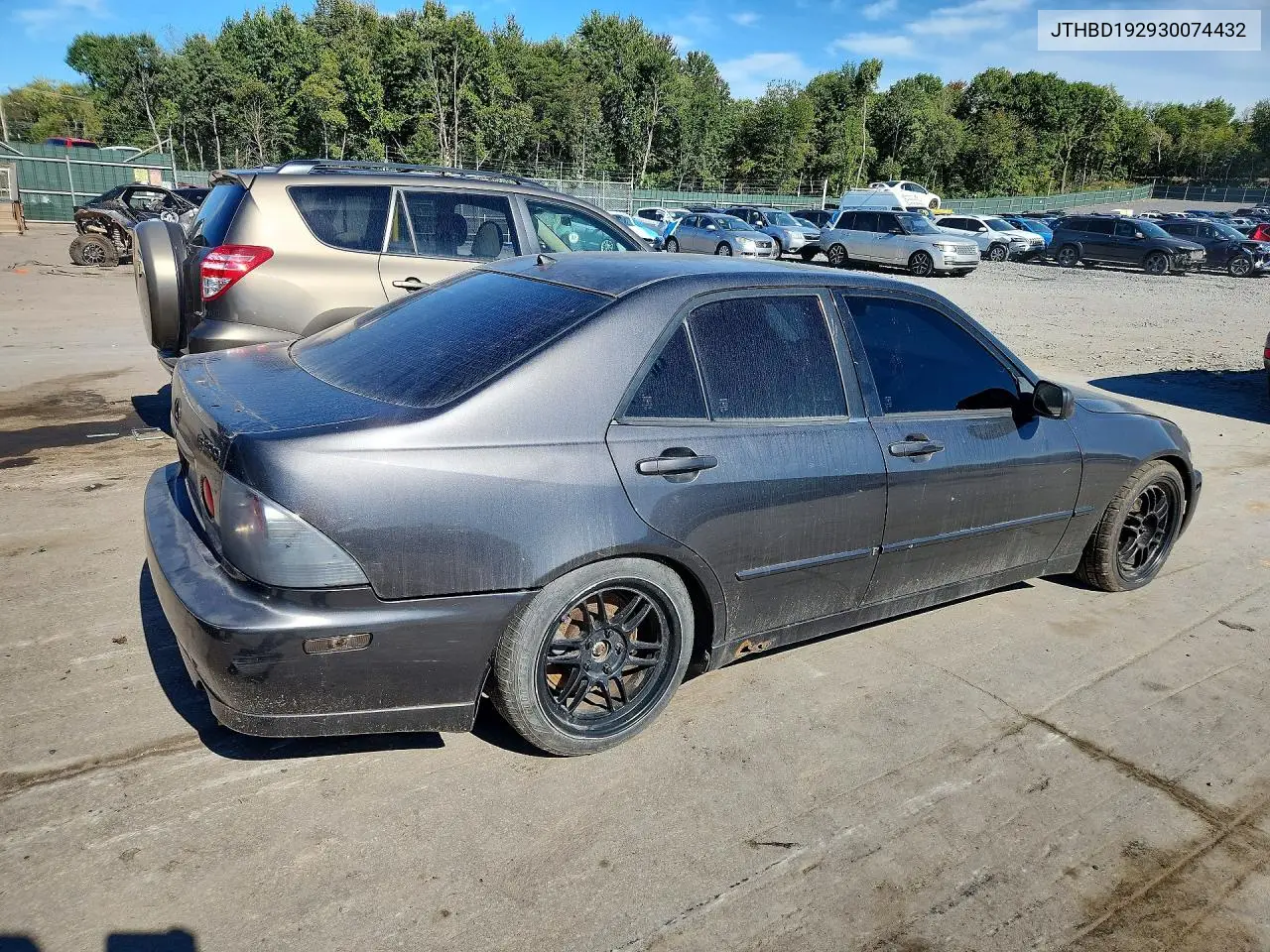 2003 LEXUS IS VIN JTHBD192930074432 — фото 3