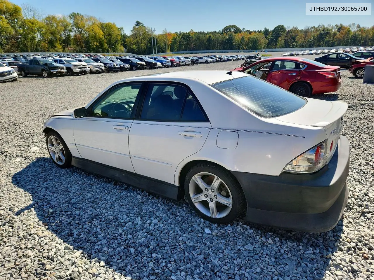 2003 LEXUS IS VIN JTHBD192730065700 — фото 2
