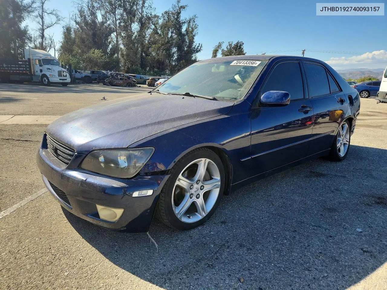 LEXUS IS 2004, VIN JTHBD192740093157