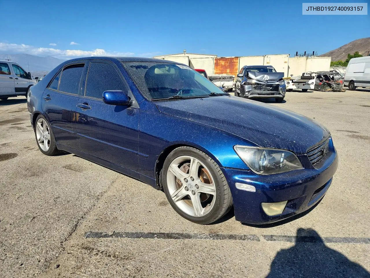 2004 LEXUS IS VIN JTHBD192740093157 — фото 4