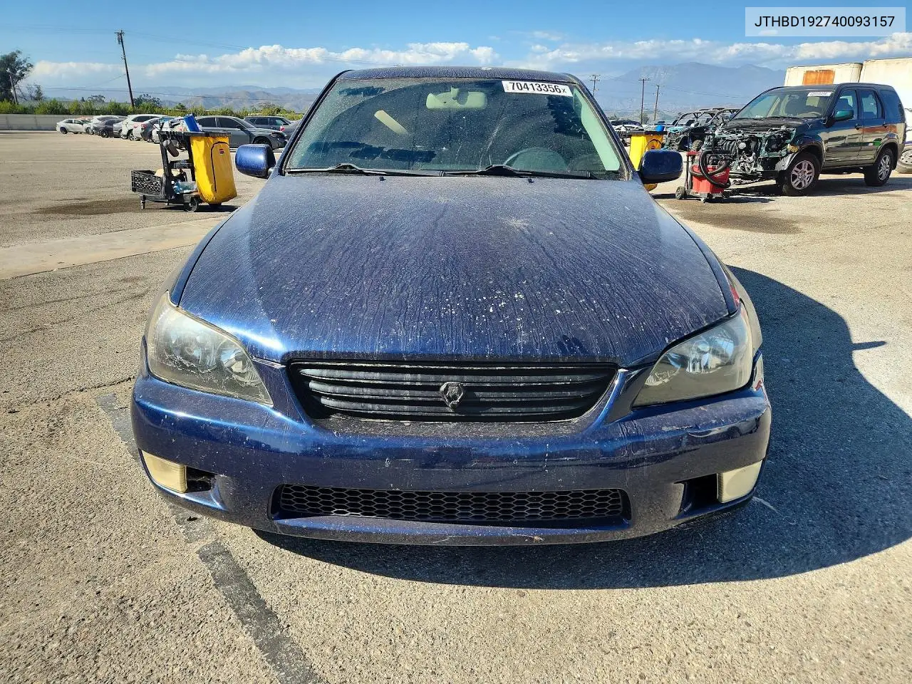 2004 LEXUS IS VIN JTHBD192740093157 — фото 5