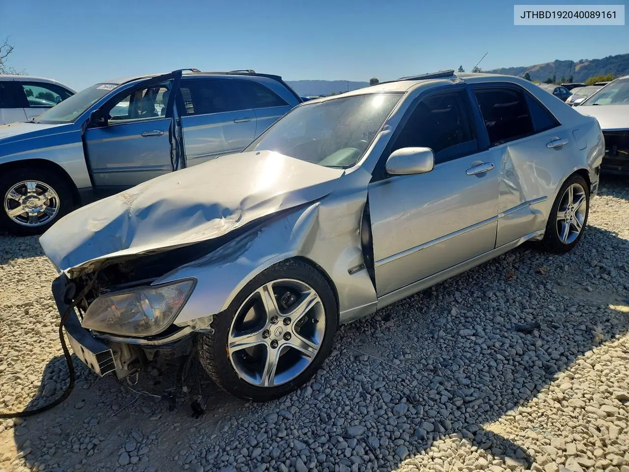 LEXUS IS 2004, VIN JTHBD192040089161