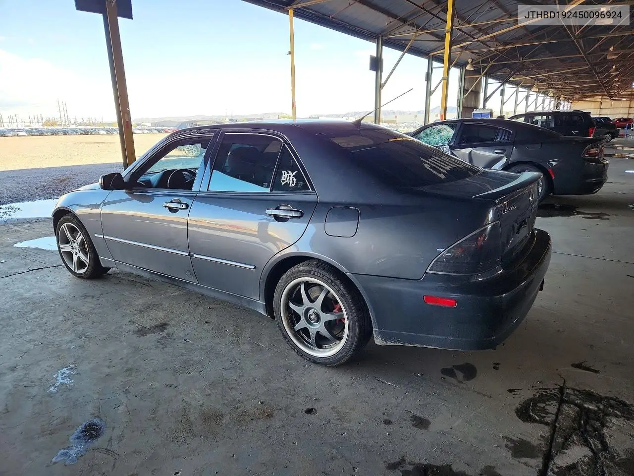 2005 LEXUS IS VIN JTHBD192450096924 — фото 2