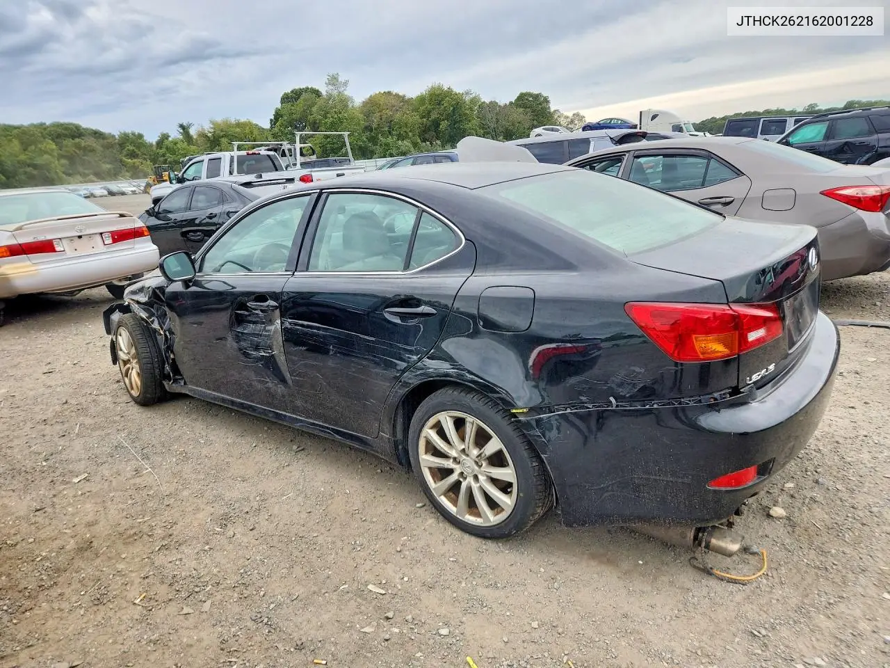 2006 LEXUS IS VIN JTHCK262162001228 — фото 2