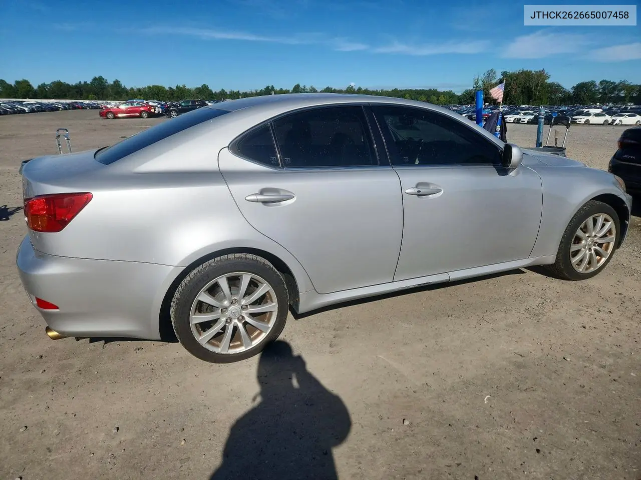 2006 LEXUS IS VIN JTHCK262665007458 — фото 3