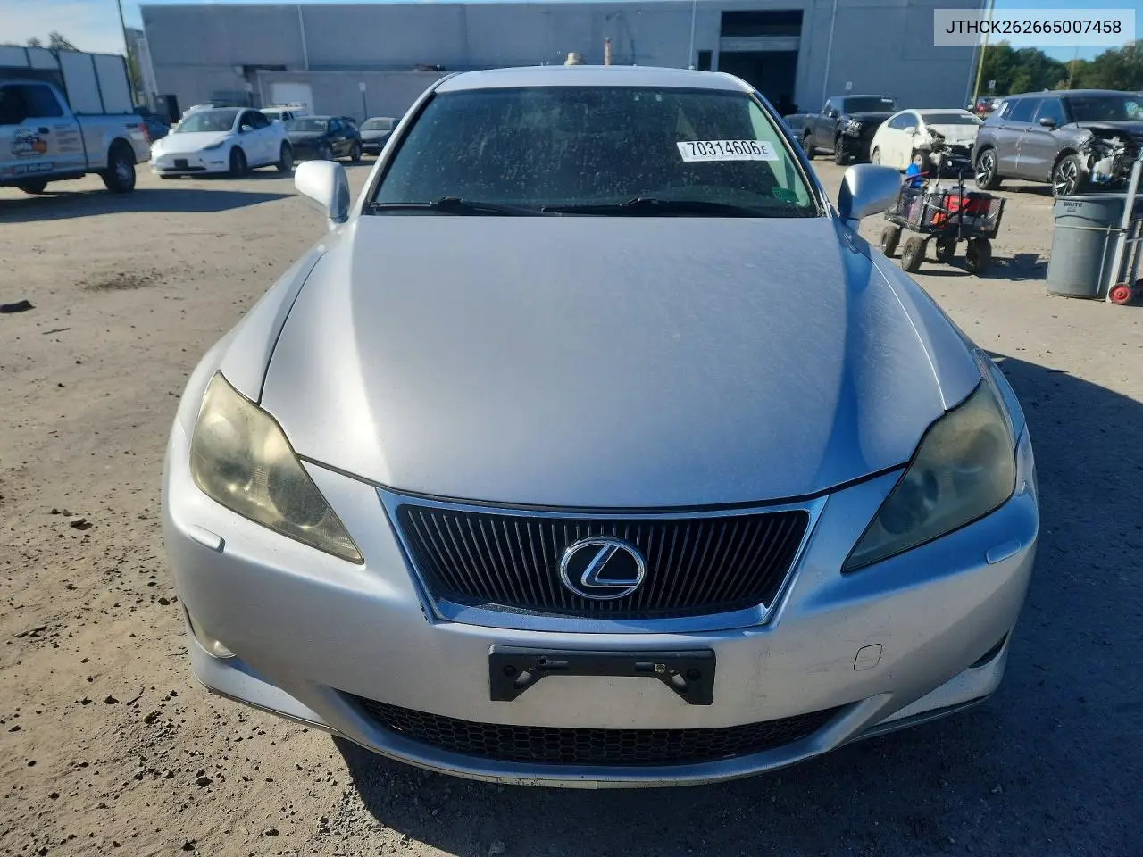 2006 LEXUS IS VIN JTHCK262665007458 — фото 5