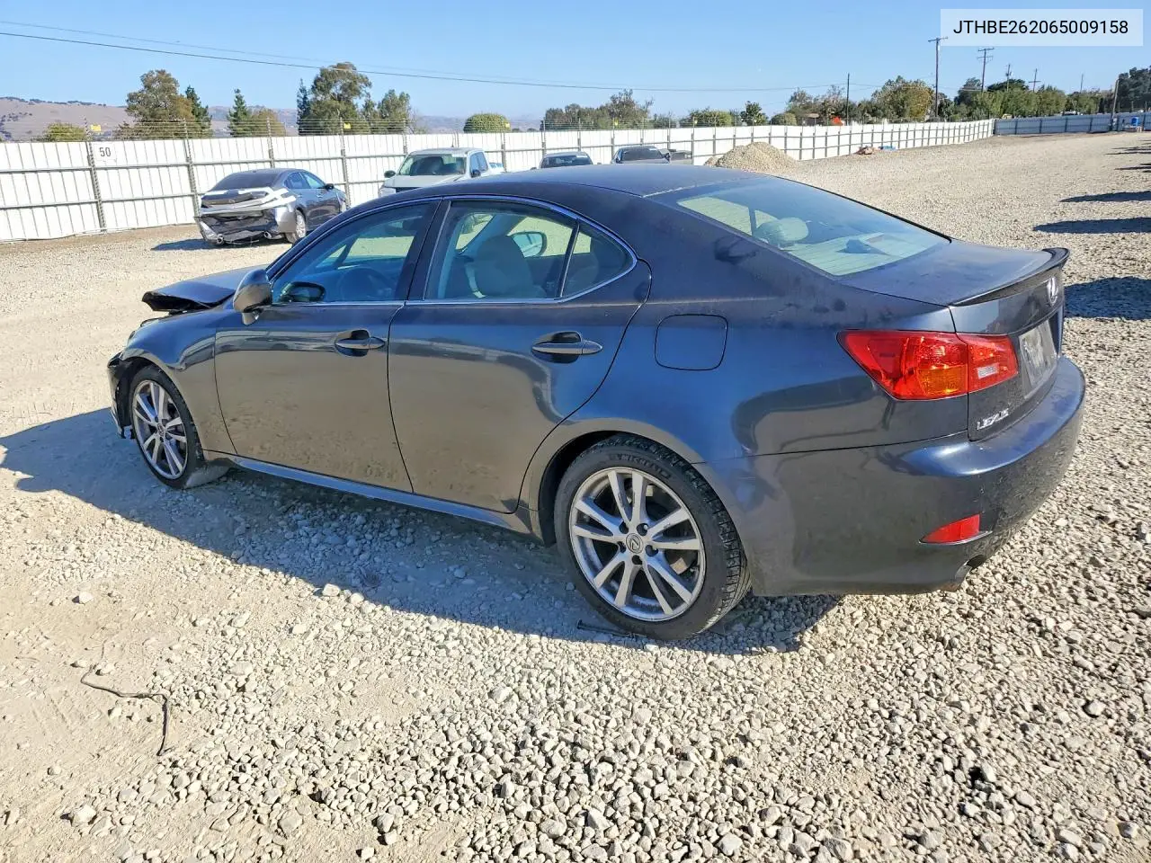 2006 LEXUS IS VIN JTHBE262065009158 — фото 2
