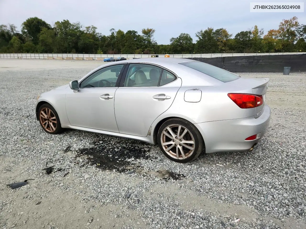 2006 LEXUS IS VIN JTHBK262365024908 — фото 2