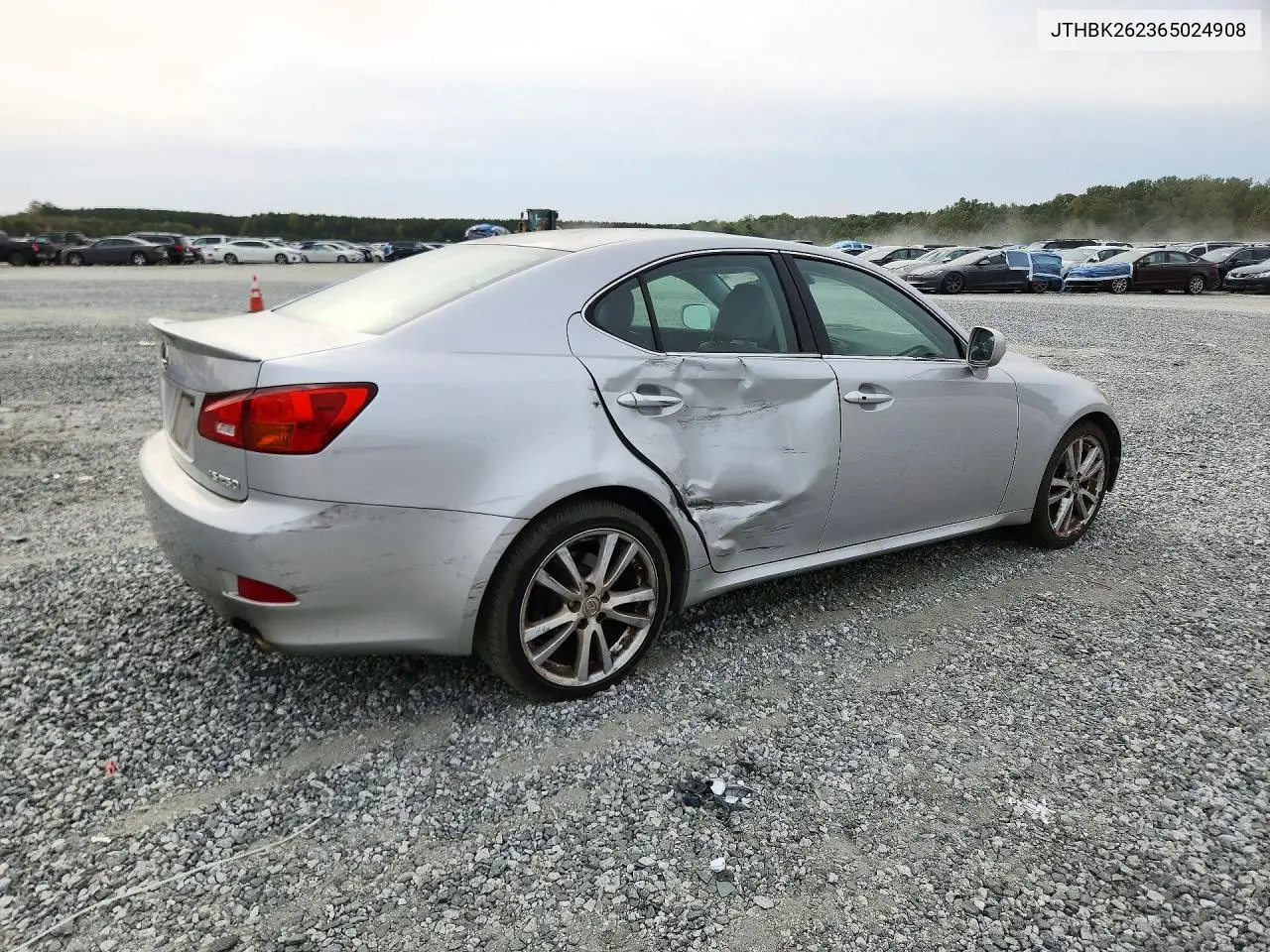 2006 LEXUS IS VIN JTHBK262365024908 — фото 3