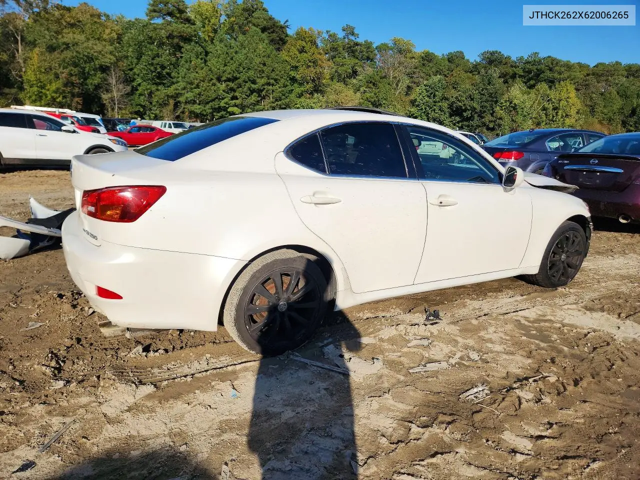 2006 LEXUS IS VIN JTHCK262X62006265 — фото 3