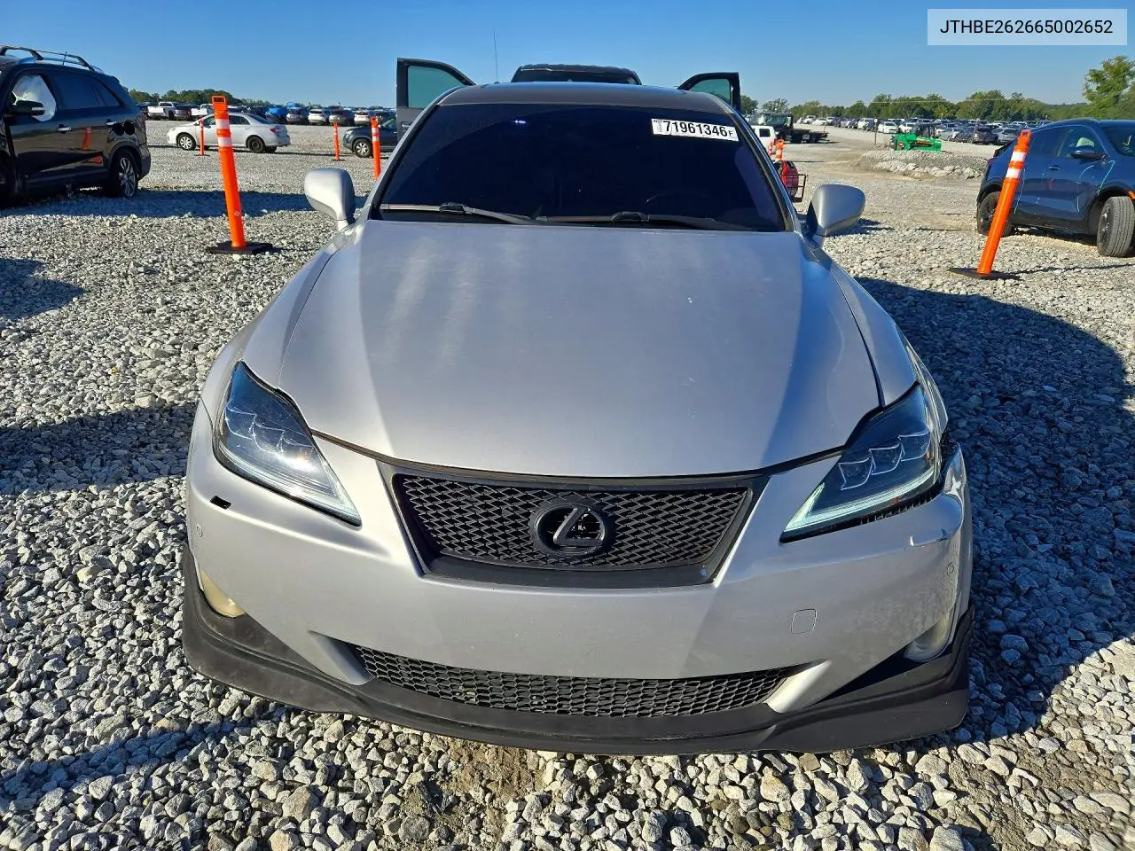 2006 LEXUS IS VIN JTHBE262665002652 — фото 5