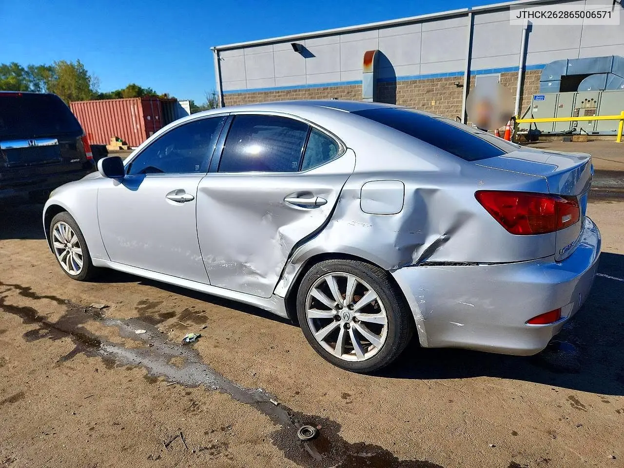 2006 LEXUS IS VIN JTHCK262865006571 — фото 2
