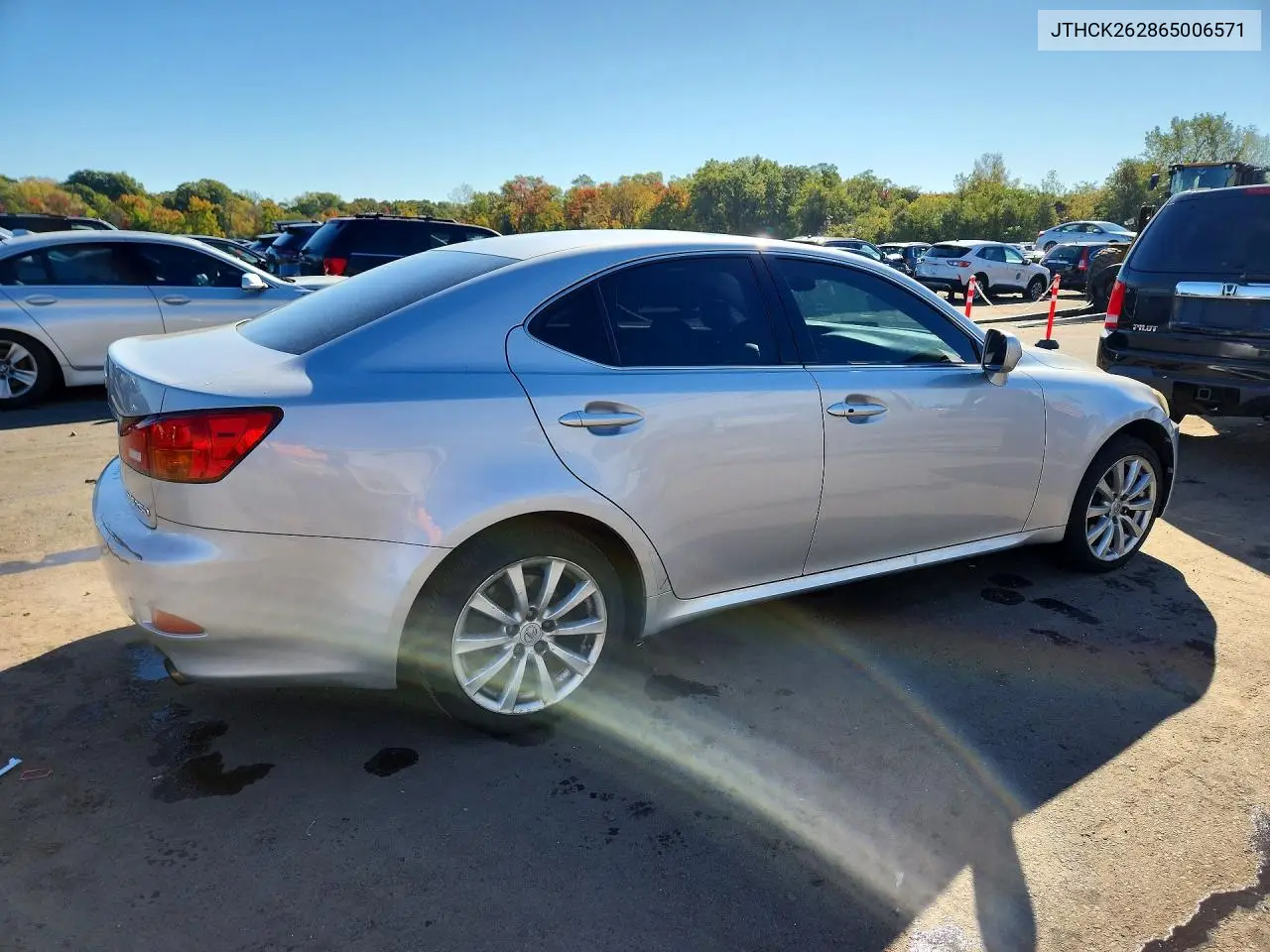 2006 LEXUS IS VIN JTHCK262865006571 — фото 3