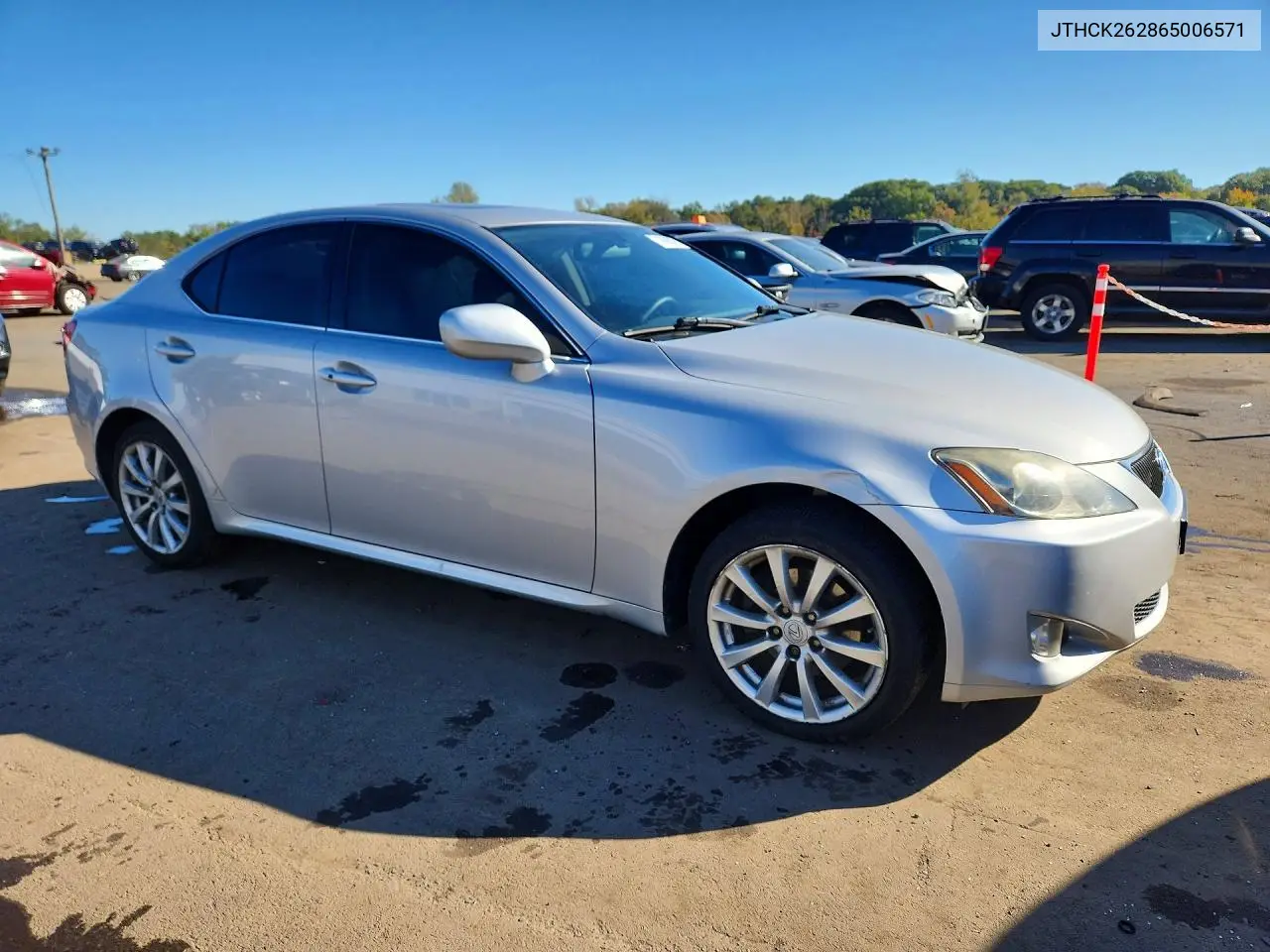 2006 LEXUS IS VIN JTHCK262865006571 — фото 4