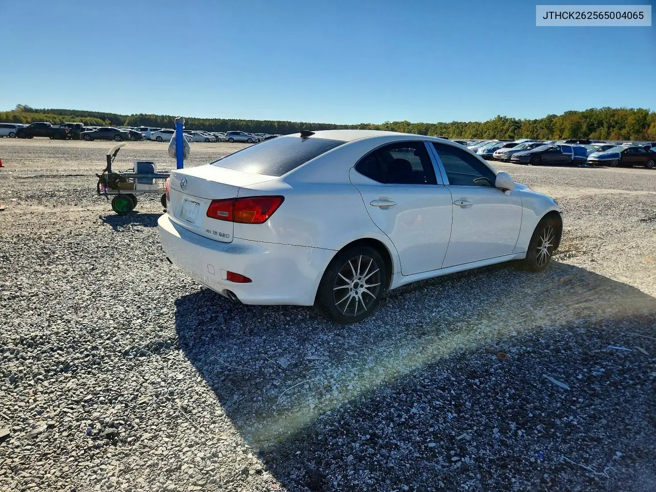 2006 LEXUS IS VIN JTHCK262565004065 — фото 3