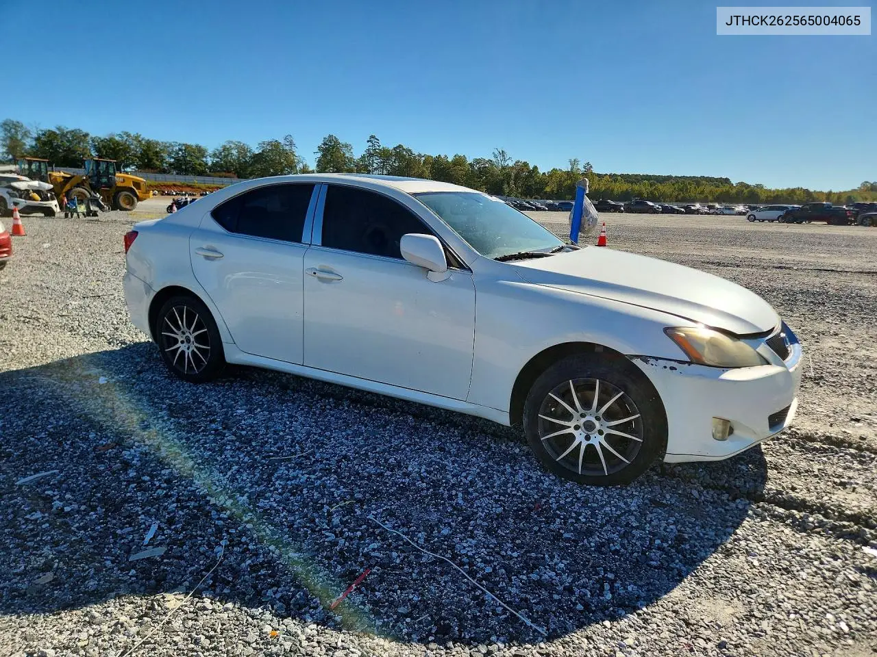 2006 LEXUS IS VIN JTHCK262565004065 — фото 4