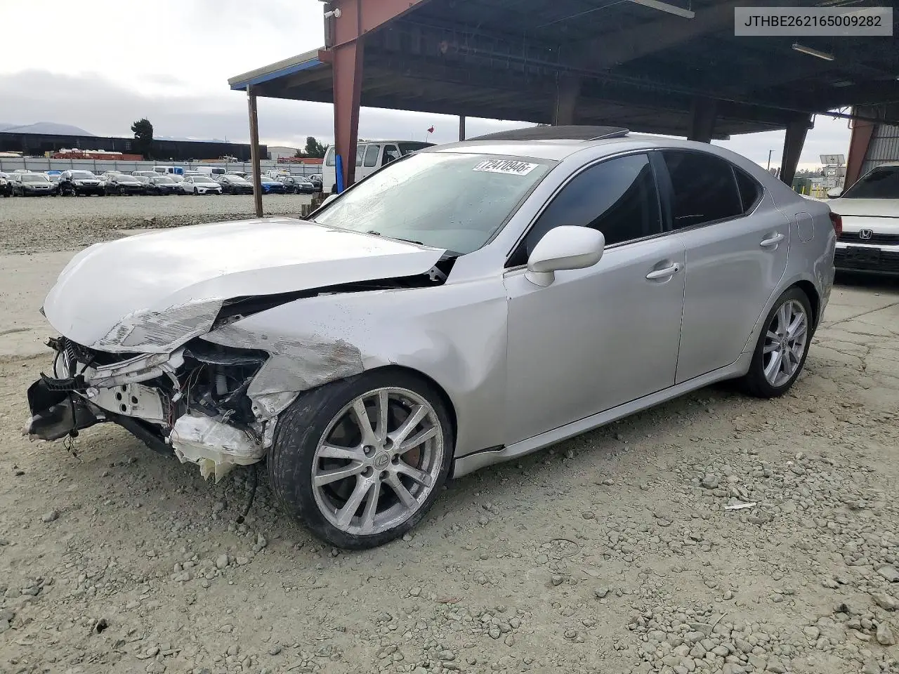 LEXUS IS 2006, VIN JTHBE262165009282