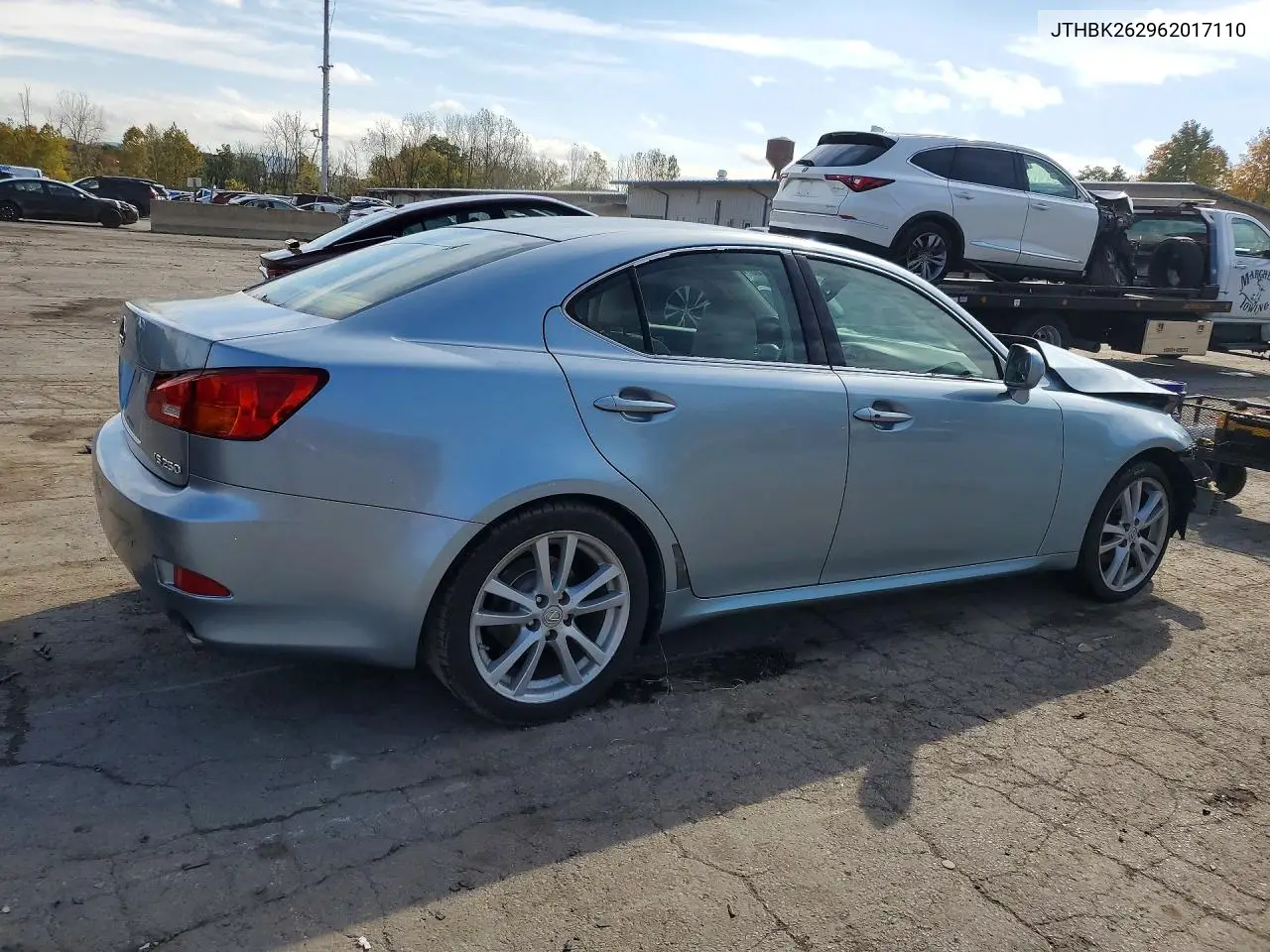 2006 LEXUS IS VIN JTHBK262962017110 — фото 3