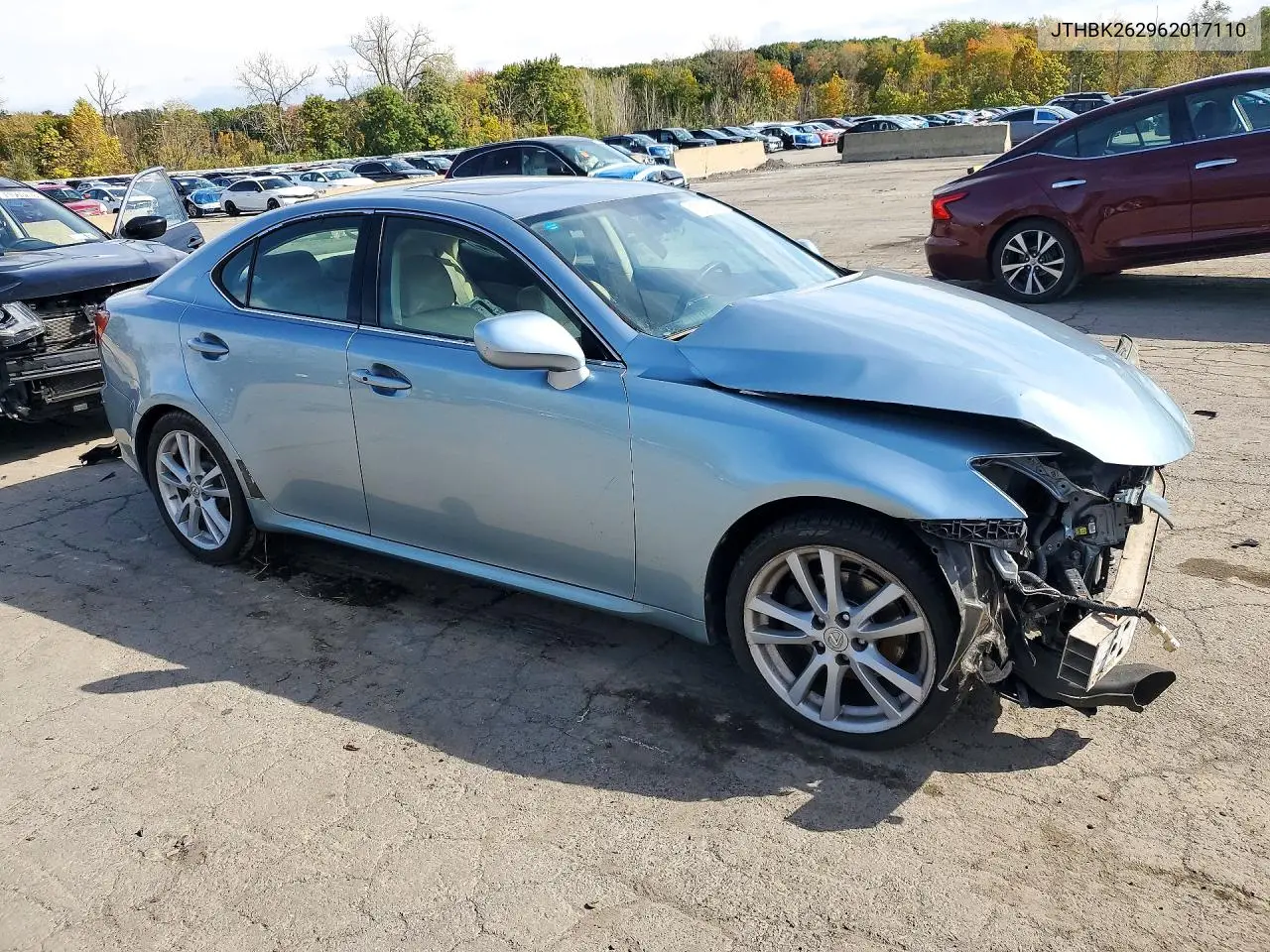 2006 LEXUS IS VIN JTHBK262962017110 — фото 4