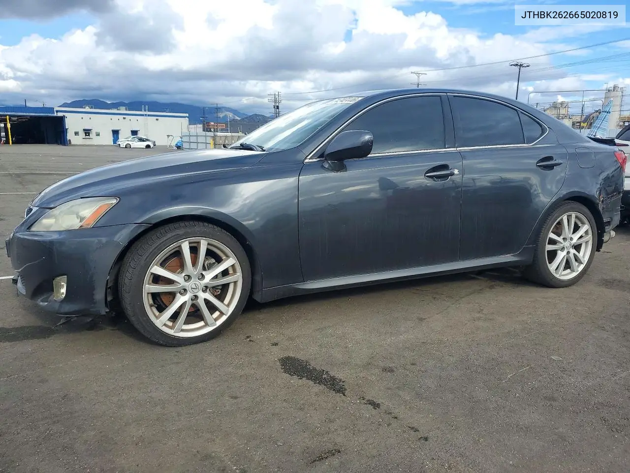 LEXUS IS 2006, VIN JTHBK262665020819