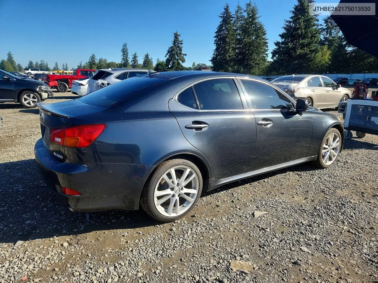 2007 LEXUS IS VIN JTHBE262175013530 — фото 3