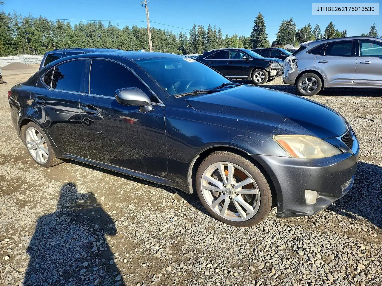 2007 LEXUS IS VIN JTHBE262175013530 — фото 4