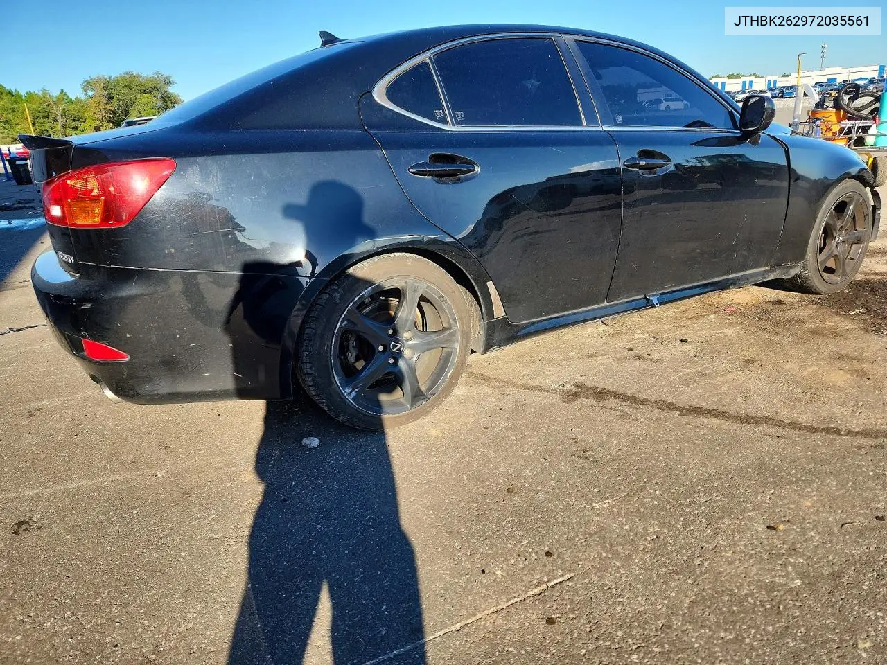 2007 LEXUS IS VIN JTHBK262972035561 — фото 3