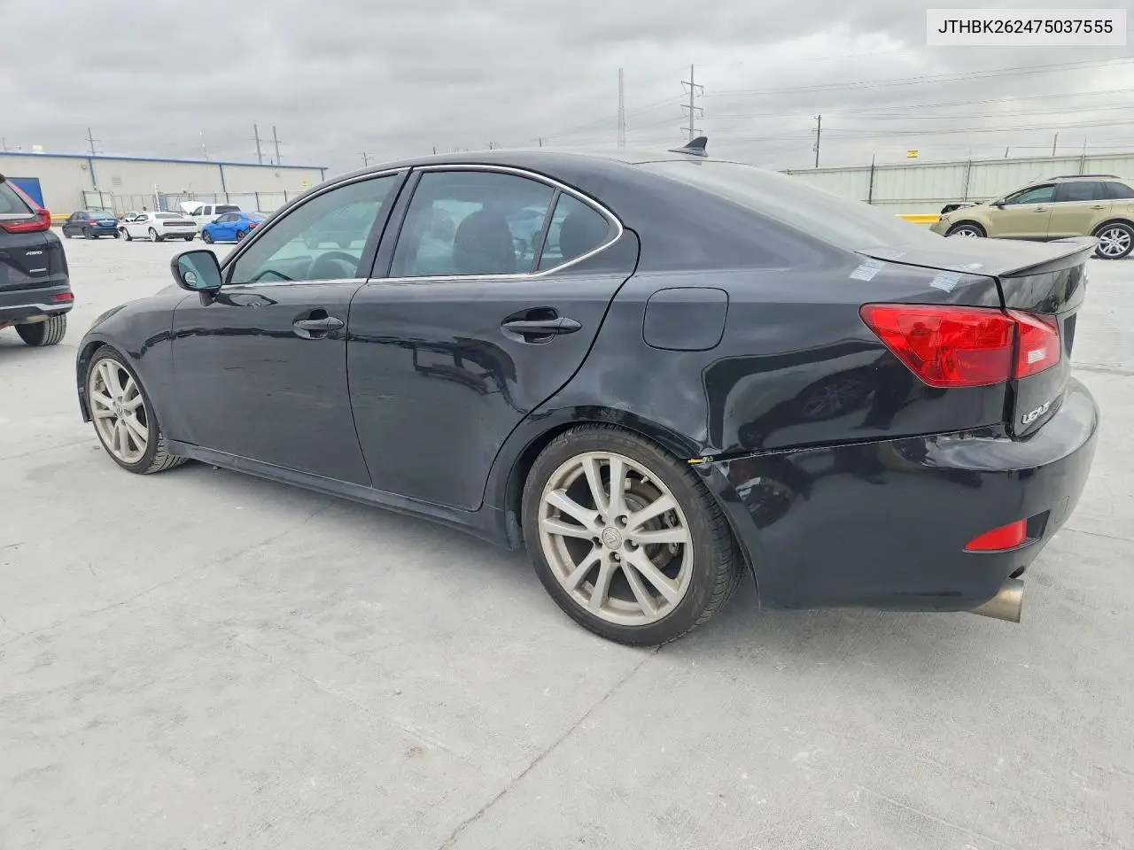 2007 LEXUS IS VIN JTHBK262475037555 — фото 2
